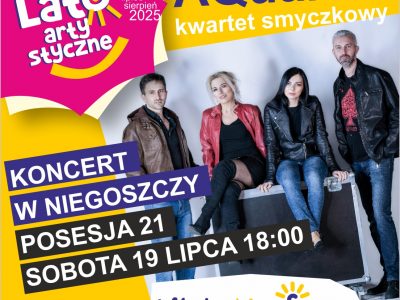 Koncert Kwartetu Smyczkowego AQuartet w Niegoszczy.